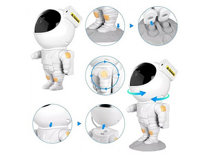 Zvaigžņu projektors - astronauts LED (PAK235A) (8 foto no 9)