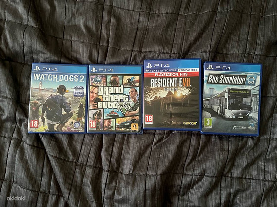 Müügil PlayStation 4 mängud/Продаются игры для PlayStation 4