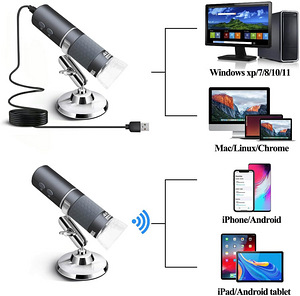 Цифровой микроскоп Ninyoon беспроводной Wi-Fi 4k (4 фото из 9)