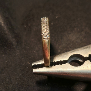 Kuld sõrmus teemandiga 585 proov (№L904) (2 foto / 5)