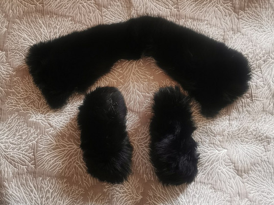 Продам воротник и манжеты из натурального меха