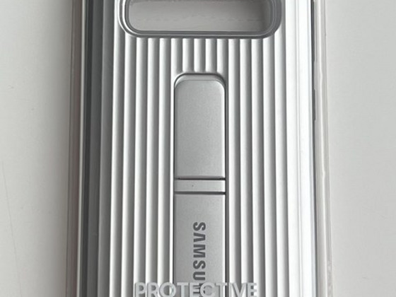 Samsung Galaxy S10 Protective Standing Cover Silver
