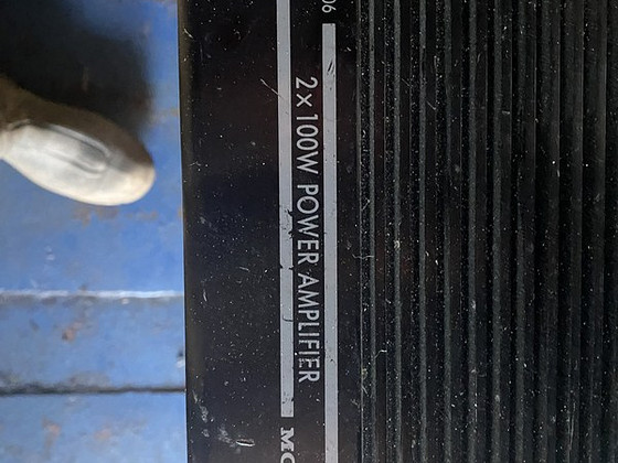 Усилитель мощности monacor hpb-406 2x100w + колонки