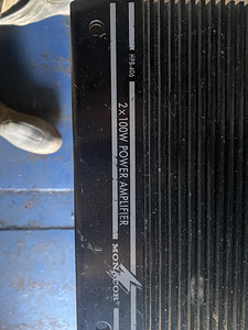 Усилитель мощности monacor hpb-406 2x100w + колонки (1 фото из 7)