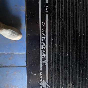 Усилитель мощности monacor hpb-406 2x100w + колонки