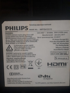 Телевизор плаза philips на запчасти (1 фото из 1)
