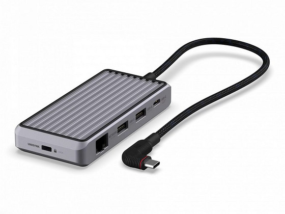 Unisynk 8 Port USB-C Hub V2 , Grey
