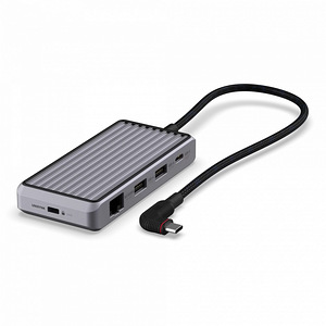Unisynk 8 Port USB-C Hub V2 , Grey (1 foto / 6)