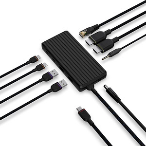 Unisynk 9 Port Dual Display USB-C Docking Station , Black (7 foto / 10)