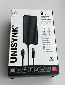 Unisynk 9 Port Dual Display USB-C Docking Station , Black (8 foto / 10)
