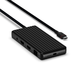 Unisynk 9 Port Dual Display USB-C Hub , Black (1 фото из 10)