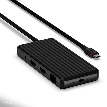 Unisynk 9 Port Dual Display USB-C Hub , Black