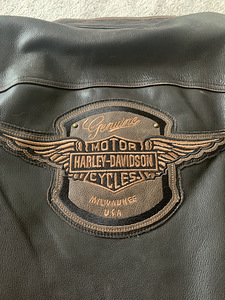 Nahktagi Harley Davidson (originaal), suurus 2XL (9 foto / 9)