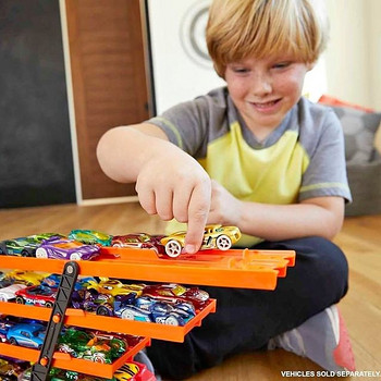 Hot Wheelsi Mega Hauler hoiukohaga kuni 50 + Hot Wheelsi tõs