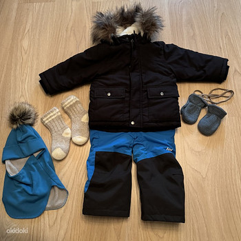 NEXT talvejope 92+Helly Hansen talvepüksid 86+Lenne müts 50