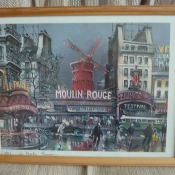 MOULIN ROUGE LITOGRAAFIA KOOS SIGNATUURIGA