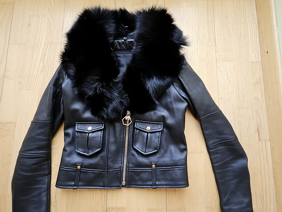 Женская кожаная куртка Philipp Plein. Очень хорошее состояни