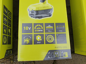 Ryobi 18v щетка без акку и зарядки - Новый (3 фото из 5)