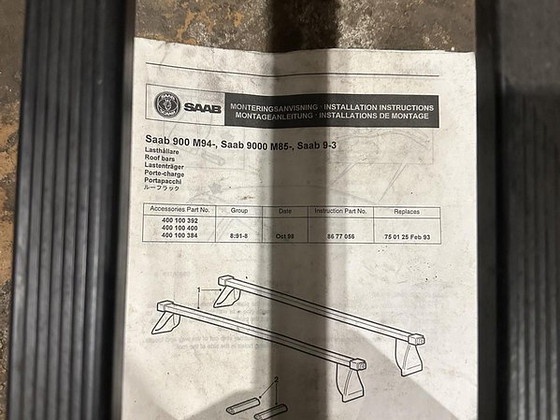 Katuseraamid SAAB 900 M94-, 9000 M85-, 9-3