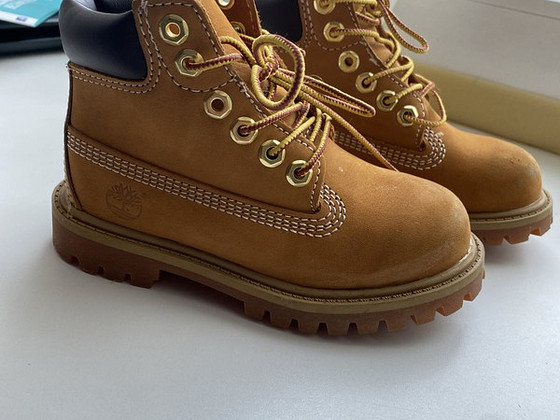 Кожаные ботинки Timberland для мальчиков или девочек - размер 26,5