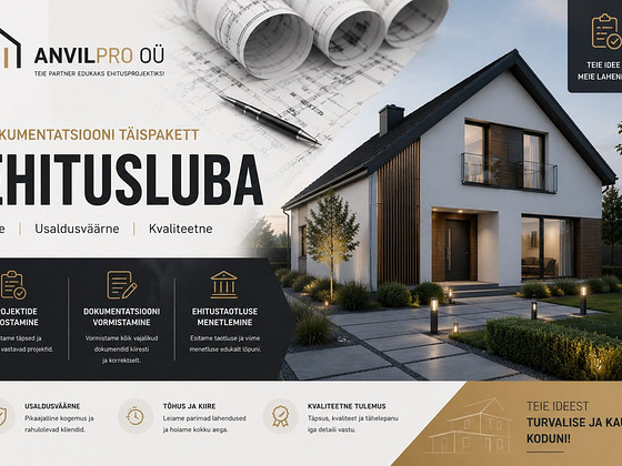 Arhitekt. Eramajade projekteerimine. Ehitusluba