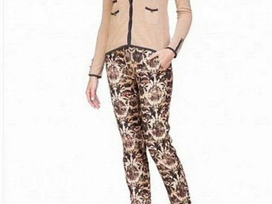 Брюки SilkWool Италия M жаккард в стиле Brunello Cucinelli