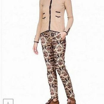 Брюки SilkWool Италия M жаккард в стиле Brunello Cucinelli