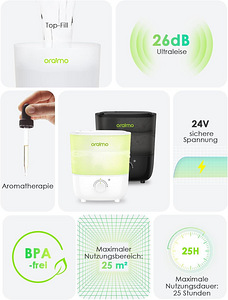 Увлажнитель воздуха Oraimo 2,5 литра с верхней загрузкой (3 фото из 4)