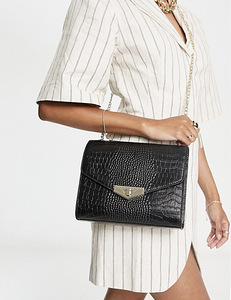 100% Leather croc detail bag (1 foto / 10)
