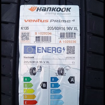 Suverehv Hankook Ventus Prime 205/60/16