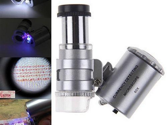 Ювелирная лупа 60X MICROSCOPE (НОВАЯ)
