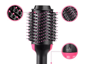 Matu fēns - ķemme - ieveidotājs black/pink (PAG750) (5 foto no 6)