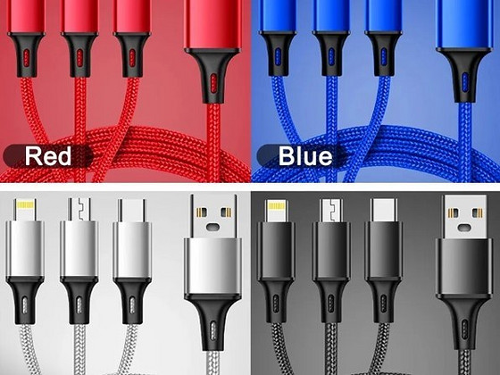 Usb кабель для зарядки 3 в одном