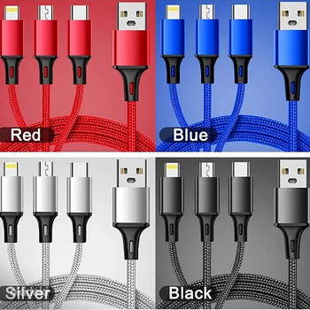 Usb laadimisjuhe 3 ühes
