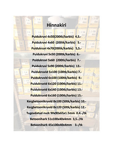 Soodsad kinnitusvahendid(saatmine üle eesti) (1 foto / 7)