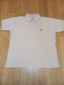 Поло, lacoste, бежевого цвета (1 фото из 4)