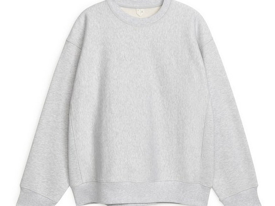 Свитшот ARKET (Loose Heavyweight Sweatshirt light grey)