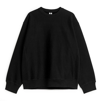 Свитшот ARKET (Loose Heavyweight Sweatshirt black)