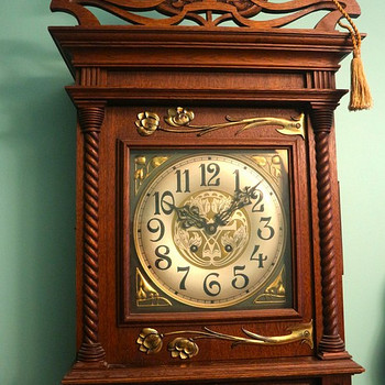 Редкие настенные часы Ленцкирх 1905 г.