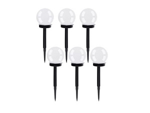 Dārza lampa ar saules bateriju LED komplekts 6 gab. P23562 (1 foto no 10)