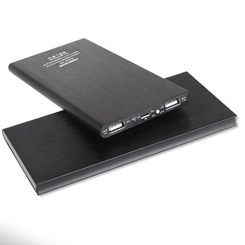 Ārējā baterija Power bank 20000 mAh SLIM 2xUSB PUS13A black