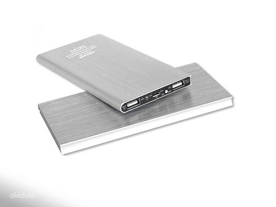 Внешний аккумулятор Power bank 20000 mAh SLIM 2xUSB PUS13B серебристый