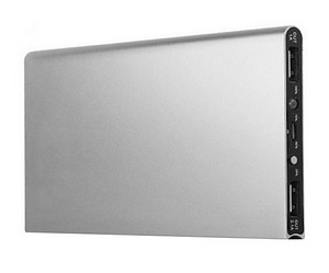 Внешний аккумулятор Power bank 20000 mAh SLIM 2xUSB PUS13B серебристый (3 фото из 3)