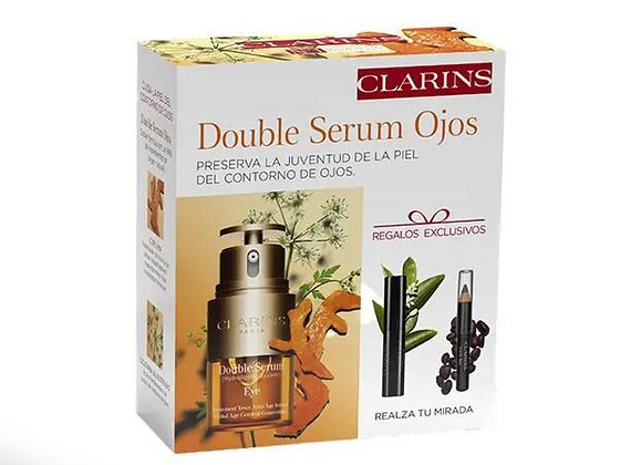 Подарочная коробка Clarins из 3 предметов, двойная сыворотка 20 мл