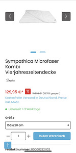 Blanket Sympathica Microfaser, одеяло Sympathica Microfaser, (5 фото из 5)