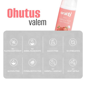 Детская зубная паста в виде пены с клубничным вкусом Oralti (6 фото из 10)