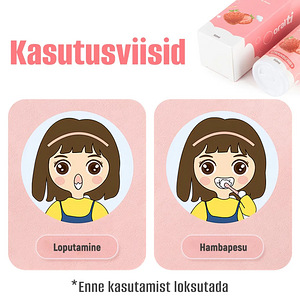 Детская зубная паста в виде пены с клубничным вкусом Oralti (7 фото из 10)