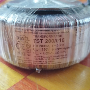 Трансформатор, тороидальный трансформатор 200VA 2*28V 2*3.57