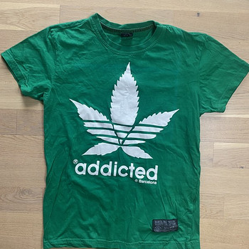 Новая футболка Addicted Weed Barcelona, размер XS
