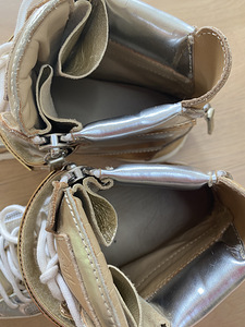 Giuseppe Zanotti high top gold sneakers tossud, size 38 (5 foto / 5)